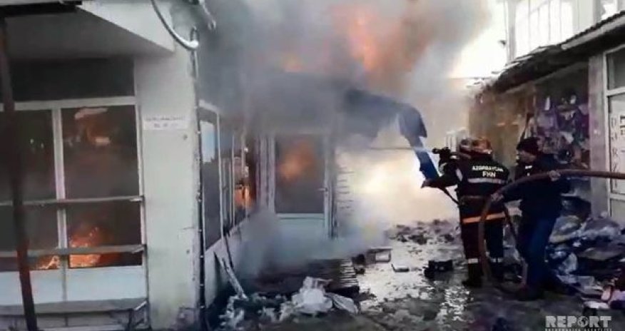 В Губе горит торговый центр - ВИДЕО