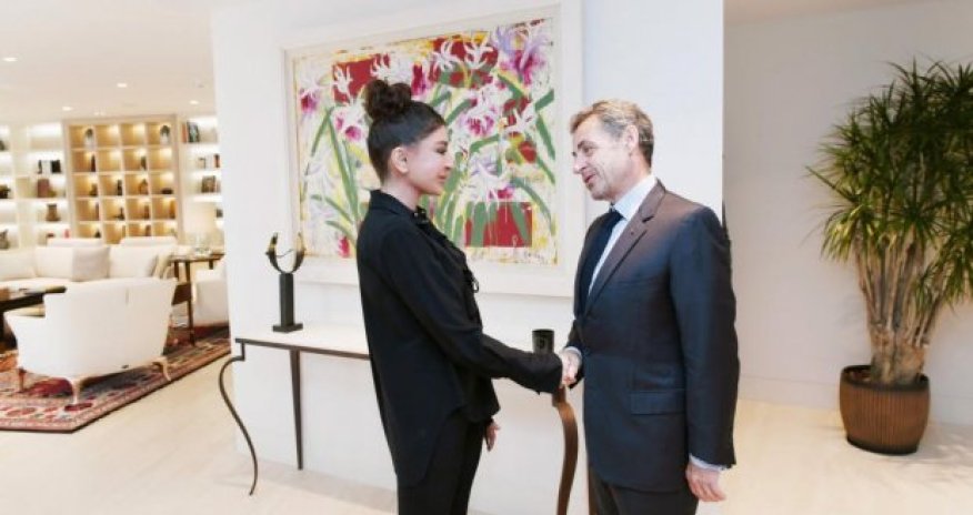 First VP Mehriban Aliyeva meets with Nicolas Sarkozy