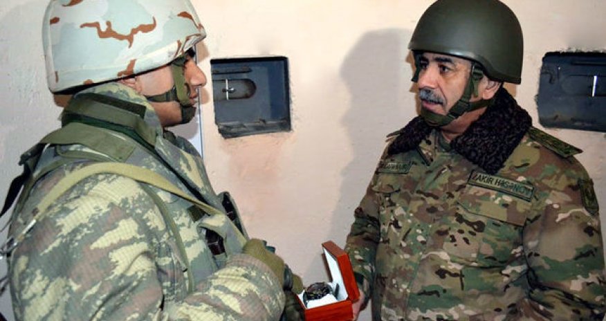 Закир Гасанов на передовой линии фронта - ФОТО/ВИДЕО