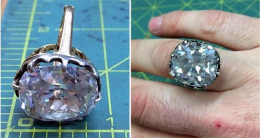 Bazardan aldığı üzük təmiz brilliant çıxdı - ŞOK