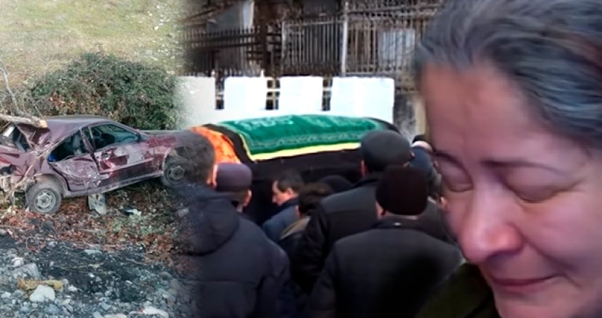 Avtoqəzada ölən müğənninin dəfnində ürək sızladan görüntülər - VİDEO