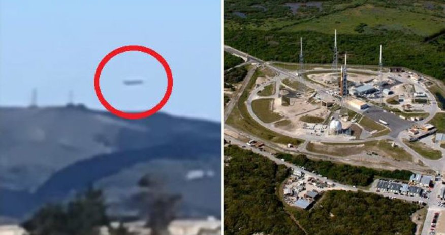 Amerika hərbi bazası yaxınlığından yadplanetli gəmi uçdu - VİDEO