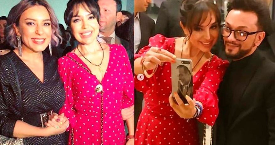 Məşhurlar Leyla Əliyeva ilə bir arada - FOTOLAR