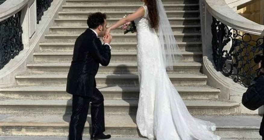 Azərbaycanlı bəstəkar əcnəbi müğənni ilə evləndi - FOTO