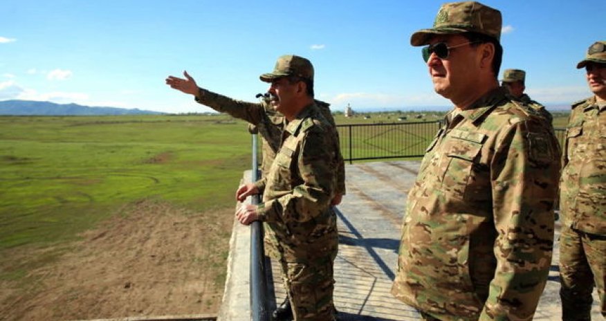 Zakir Həsənov ordumuzun təlimini izlədi - VİDEO