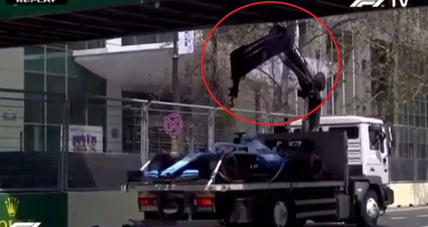 “Formula 1”də qəzaya düşən bolidi aparan evakuasiya maşını da qəza etdi - VİDEO