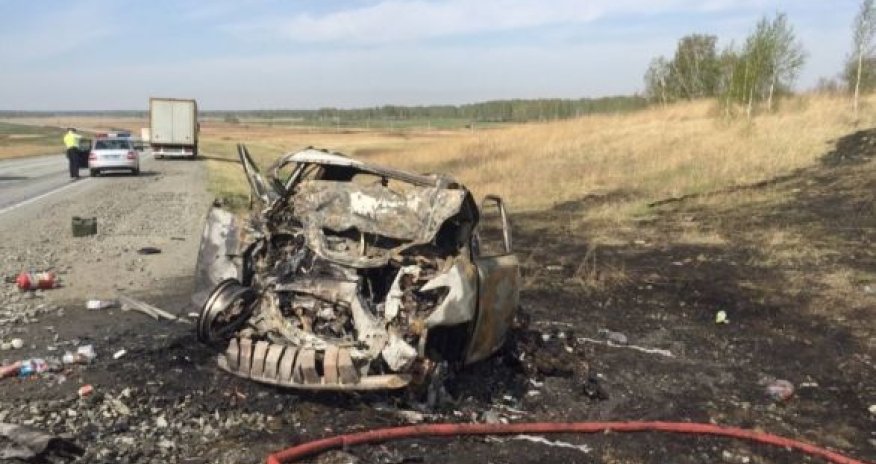 Rusiyada Azərbaycan vətəndaşı yol qəzasında yanaraq öldü -VİDEO