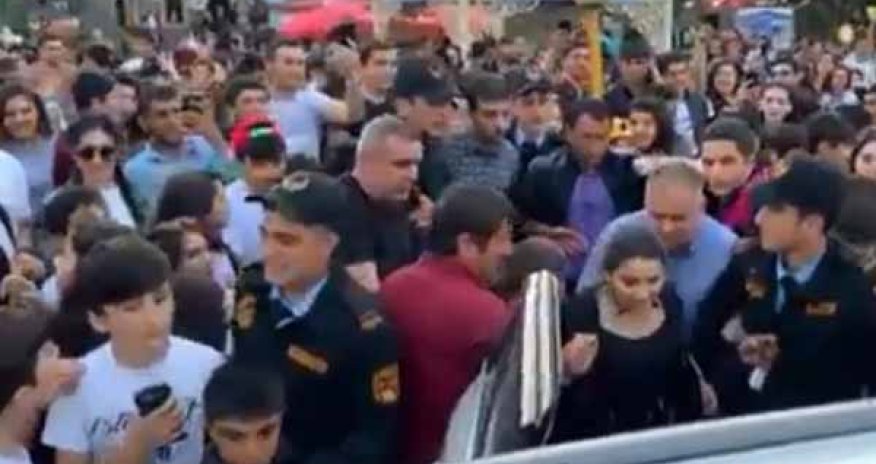 Damlaya Gəncədə hücum çəkdilər  - VİDEO