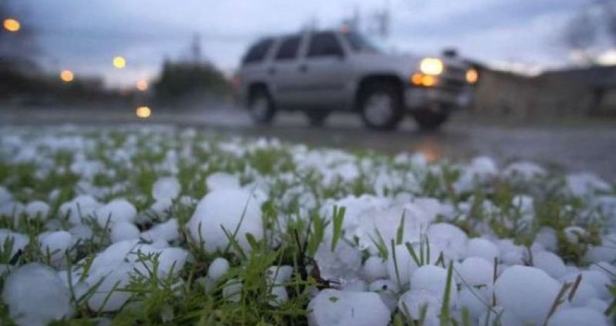 Xaçmaza güclü dolu düşdü