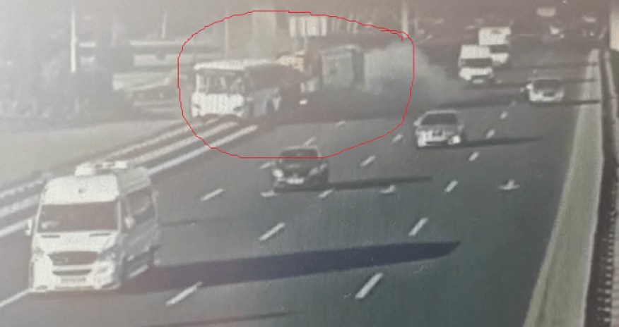 Bakıda dəhşətli avtobus qəzasının görünütüləri yayıldı