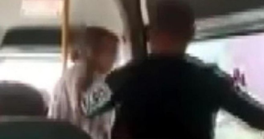 Avtobusda BİABIRÇILIQ - Ər-arvad arasında DAVA DÜŞDÜ - VİDEO
