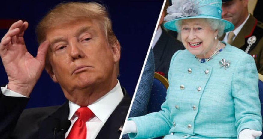 Tramp yenə gündəmdə: Kraliça ilə görüşdə protokolu pozub – Video