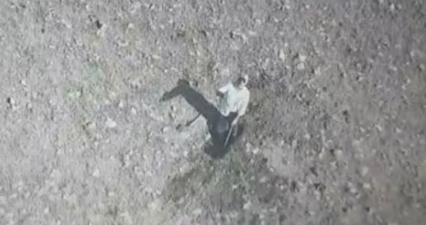 Polis dronla çəkiliş edərkən qəribə mənzərə ilə qarşılaşdı - FOTOLAR