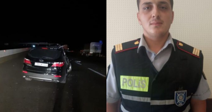 Salyanda ağır qəza: yol polisi qan verərək azyaşlını xilas etdi - FOTOLAR