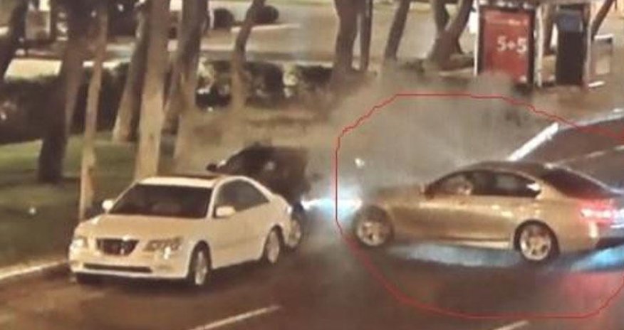 Bakıda sərxoş sürücü sükan arxasında yatdı  - VİDEO