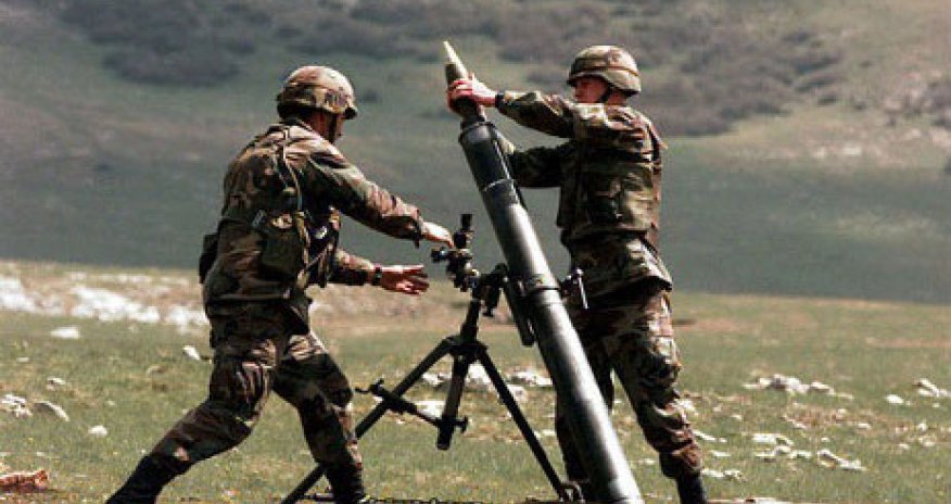 Armenian armed forces fire at Azerbaijani army’s positions by using 82-mm mortars