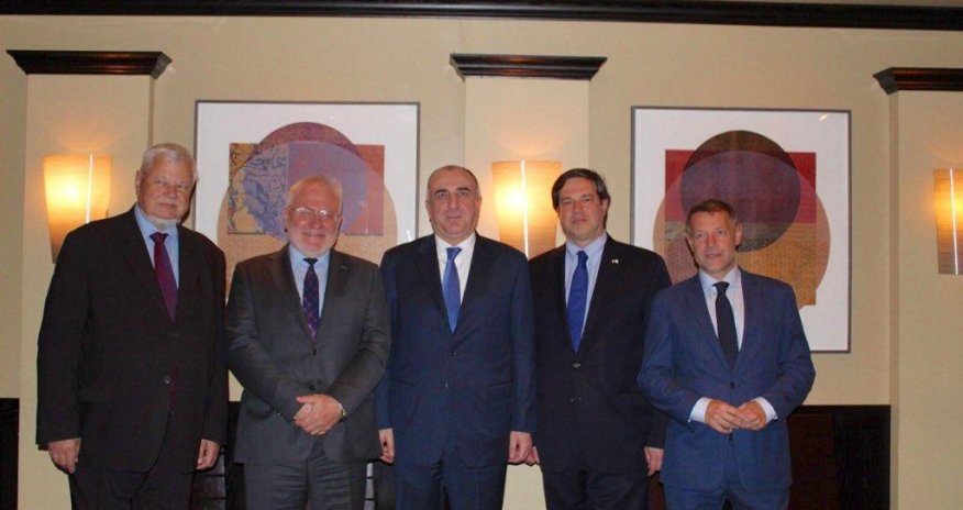 Elmar Mammadyarov and OSCE MG Co-Chairs start meeting in Washington
