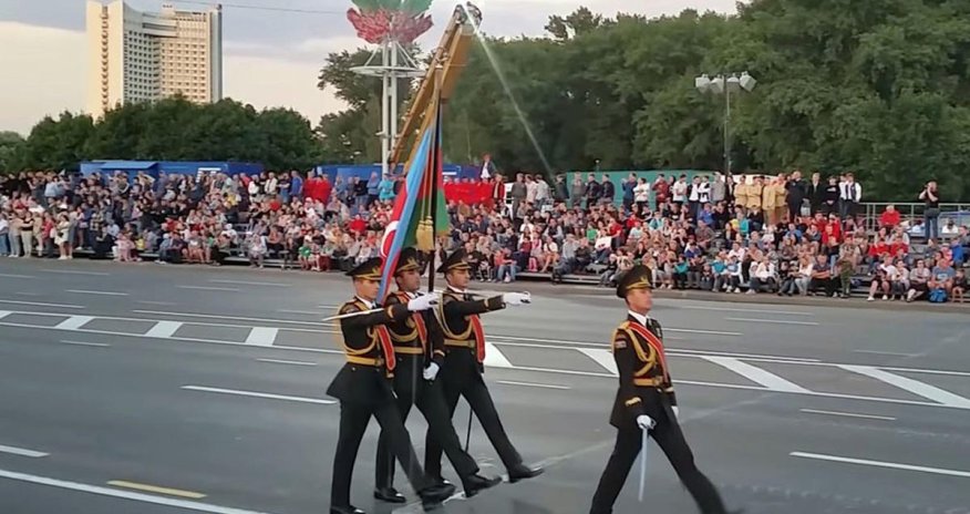 Azerbaijani servicemen take part in military parade in Belarus (PHOTOS)