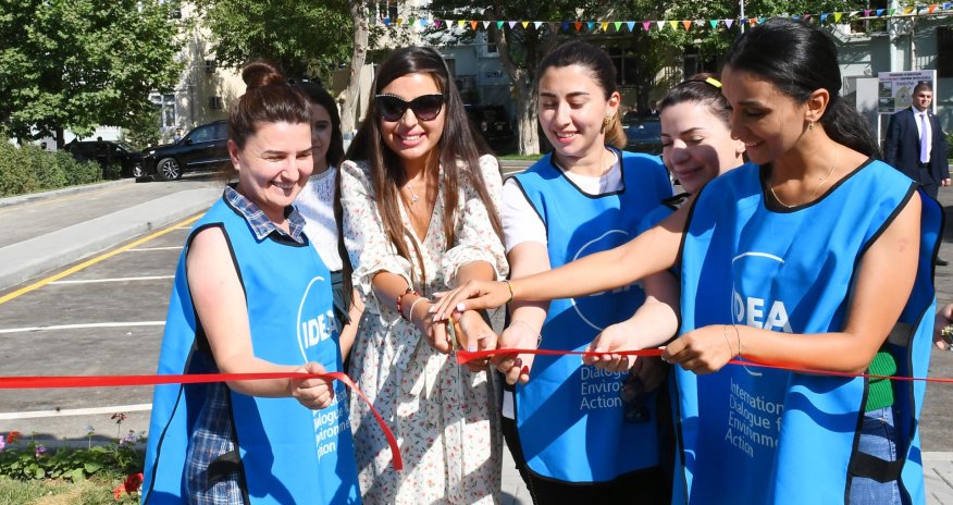 Leyla Aliyeva attends inauguration of another yard redeveloped under “Bizim həyət” project (PHOTO)