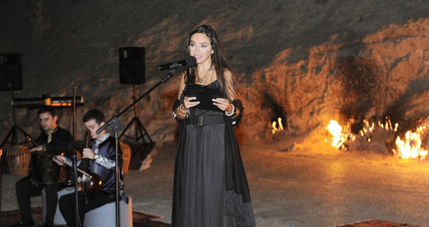 Vice-President of Heydar Aliyev Foundation Leyla Aliyeva attends yoga & poetry night organized at Yanardag Reserve (PHOTO)