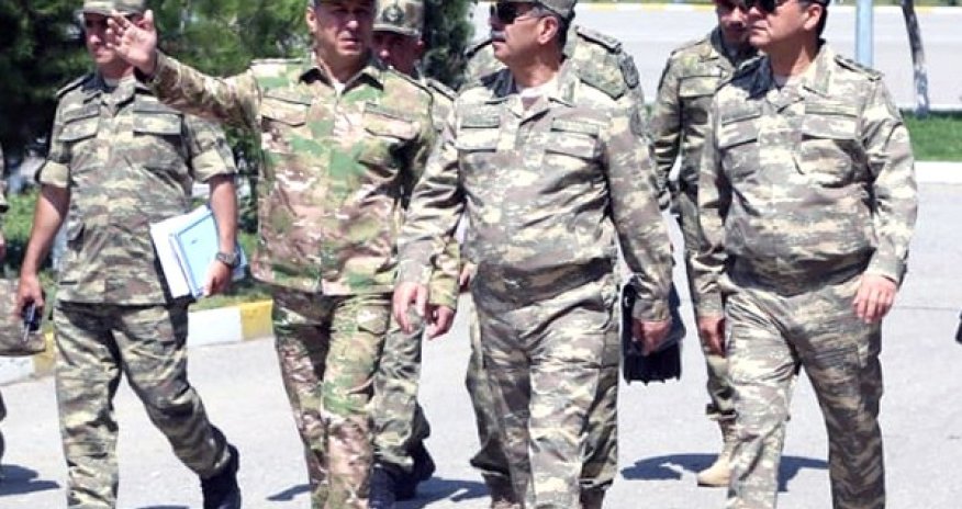 Zakir Həsənov hərbi hissələrdə yoxlamalara başladı - FOTOLAR