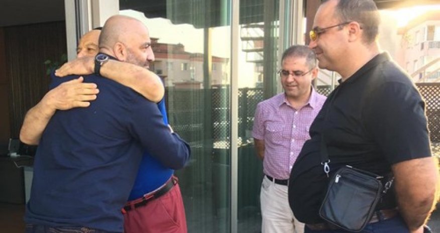 Mübariz Mənsimov Türkiyədə müalicə alan Yalçın Rzazadə ilə görüşdü - FOTOLAR