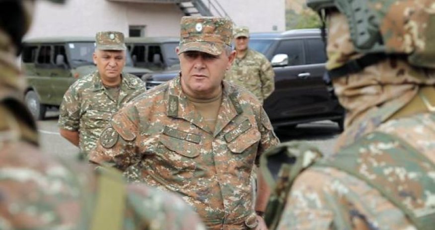 Глава Генштаба Армении на границе с Азербайджаном