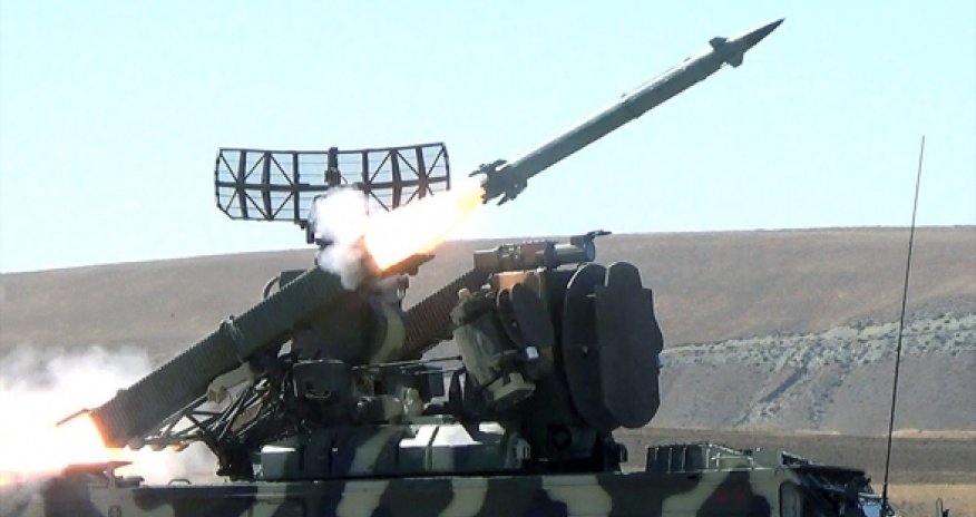 Боевые стрельбы войск ПВО Азербайджана