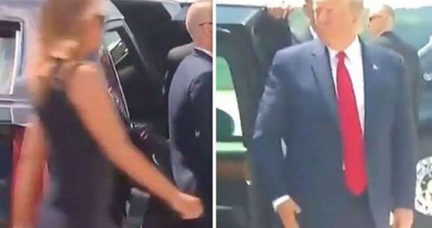 Tramp xanımına qarşı bu hərəkəti ilə gündəm oldu – VİDEO