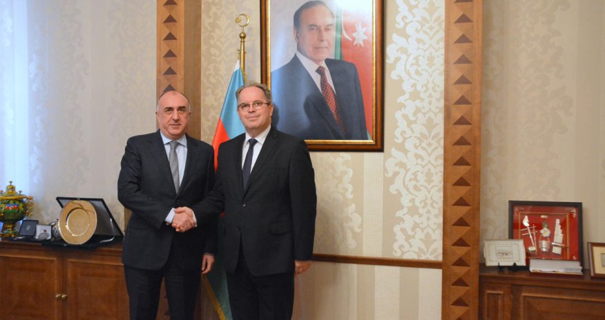 Azerbaijani FM receives newly appointed Latvian ambassador (PHOTO)