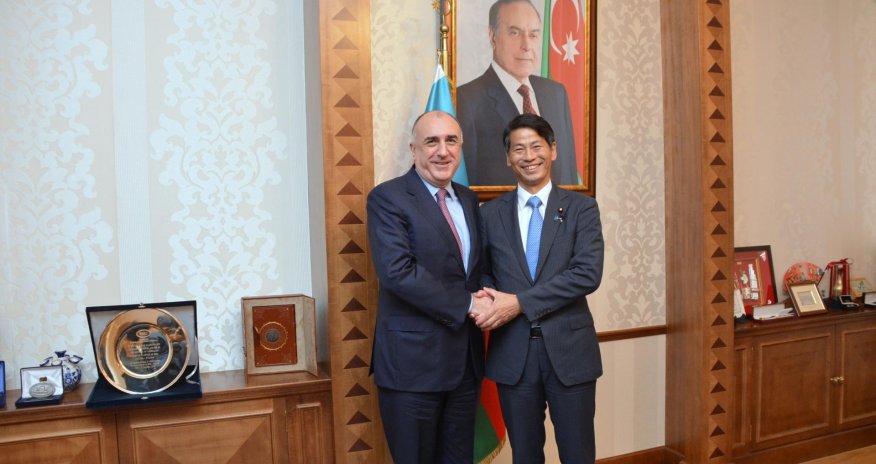 Elmar Mammadyarov receives the Parliamentary Vice-Minister for Foreign Affairs of Japan (PHOTO)