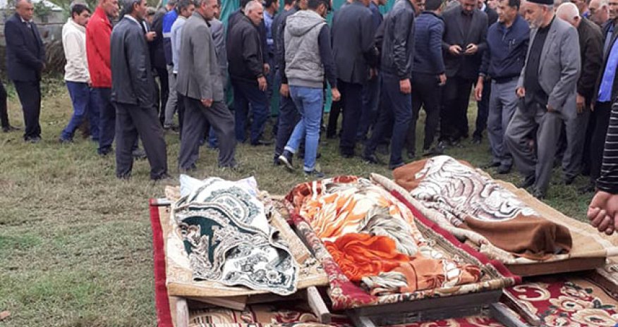 Cəmi 2 ay əvvəl evlənmişdilər -ailənin 5 üzvü dəfn olundu + FOTOLAR