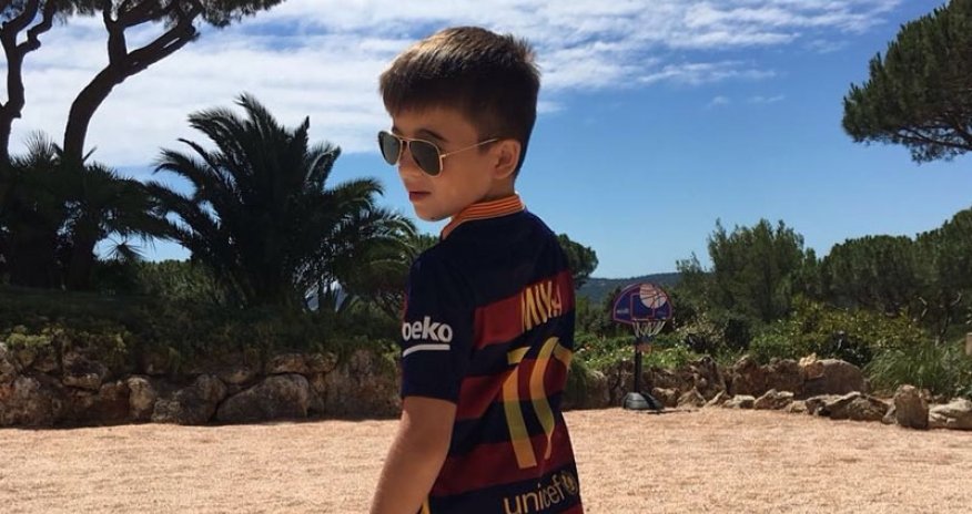 İlham Əliyevin nəvəsi ulduz futbolçu ilə bir arada - FOTO