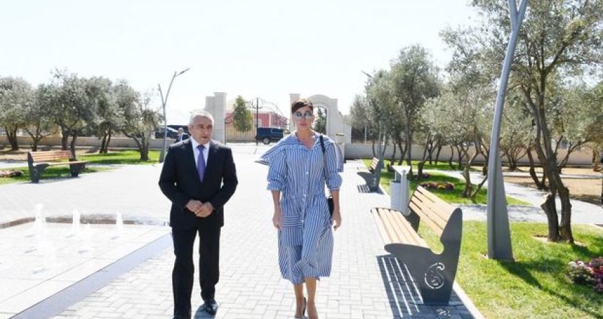 Mehriban Əliyeva Kürdəxanıda - FOTO