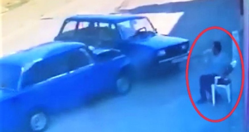 Bu hadisə Azərbaycanda baş verib - Son anda faciə olacaqdı - VİDEO