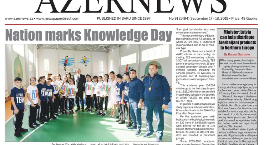 AZERNEWS releases another print issue
