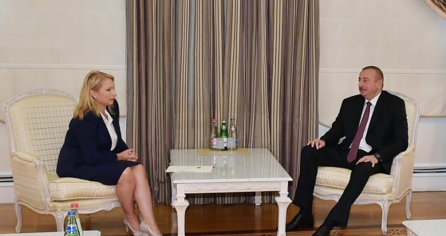 President Ilham Aliyev receives Georgian minister of economy and sustainable development (PHOTO)