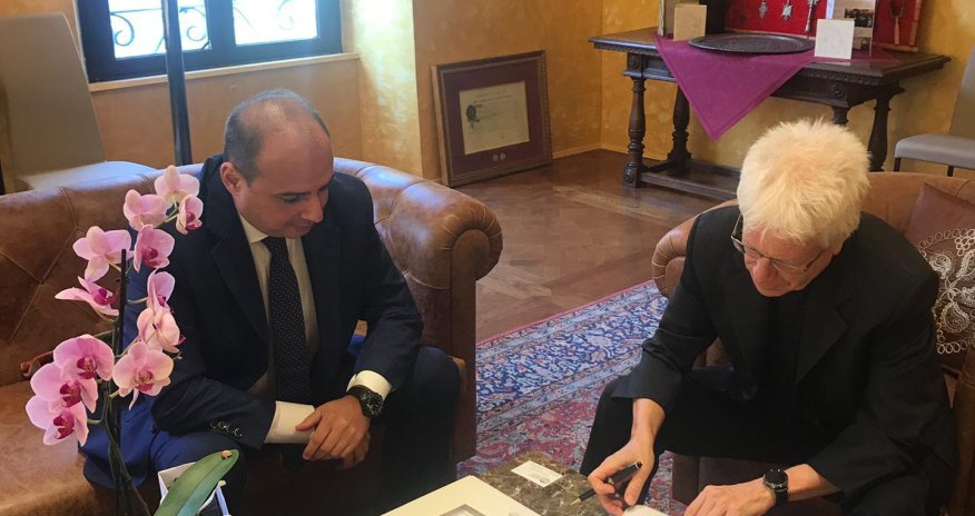 Azerbaijani FM meets rector of Pontifical Oriental Institute during his visit to Holy See (PHOTO)