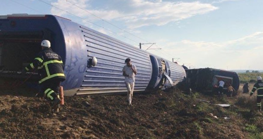 High-speed train derails in Turkey