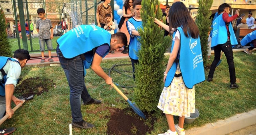 Leyla Əliyevanın təşəbbüsü ilə daha bir həyət abadlaşdırıldı
