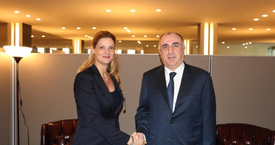 Azerbaijani FM meets with Minister of Foreign Affairs of Romania (Photo)
