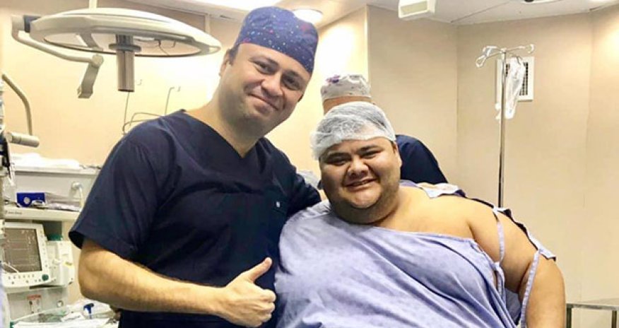 Azərbaycanlı həkim 203 kiloluq gəncin görkəmini dəyişdi - FOTOLAR