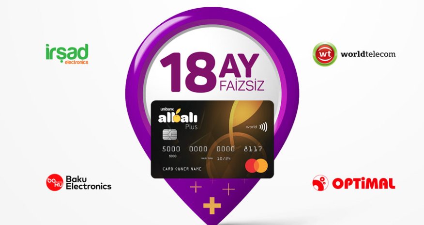 Arzuladığınız məişət texnikasını Albalı Plus kartı ilə faizsiz alın!
