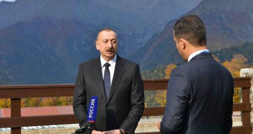 İlham Əliyev Rusiyanın “Rossiya” və “Birinci” televiziya kanallarına müsahibə verib - FOTO