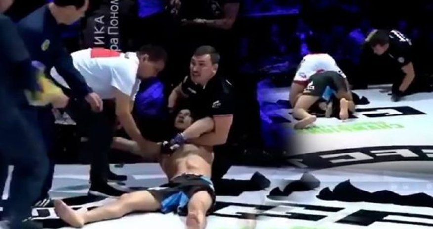 Erməni idmançı türkiyəli rəqibini boğaraq öldürmək istədi - VİDEO