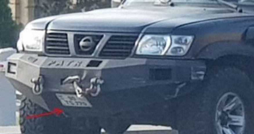 Bakıda zirehli avtomobil sürən “avtoş” peyda olub - FOTO