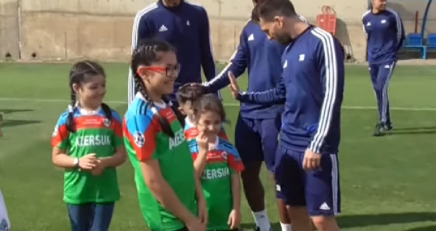 Aprel şəhidlərinin övladları ilə “Qarabağ”da görüş - VİDEO