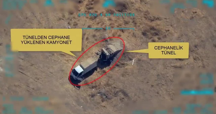 Türkiyə ordusu terrorçulara ağır zərbə vurdu - dəhşətli görüntülər - VİDEO