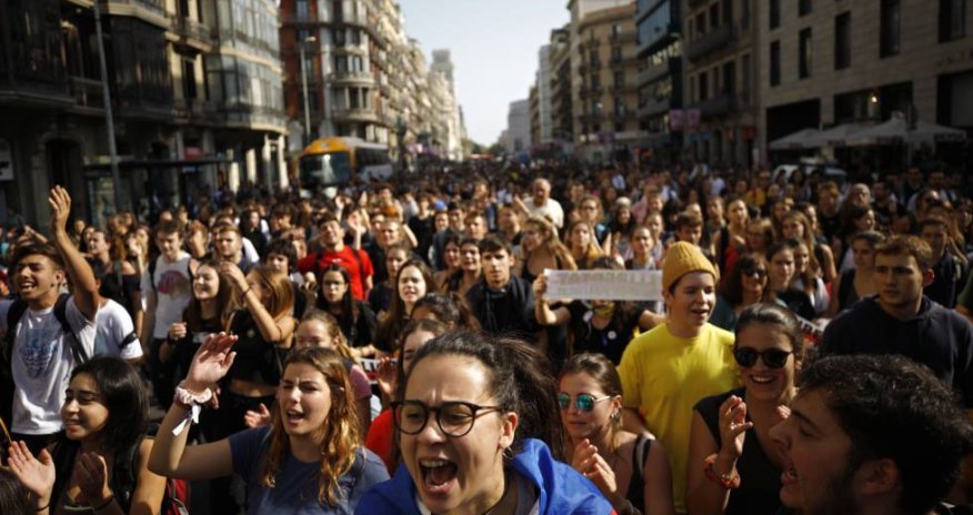 В Каталонии во время протестов пострадали 182 человека