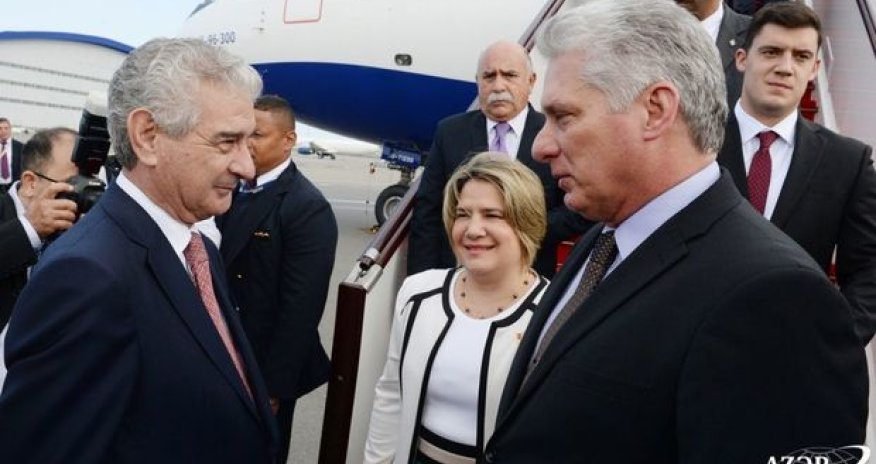 Kuba Prezidenti Azərbaycana gəldi